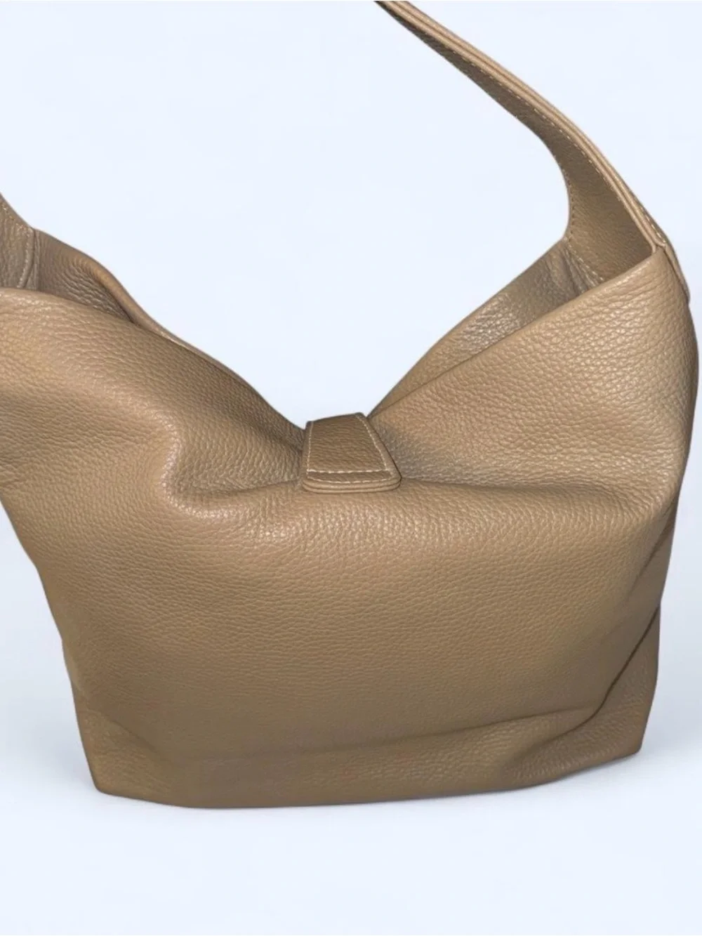 Dooney & Bourke Taupe Pebbled Leather Hobo with Coin Purse